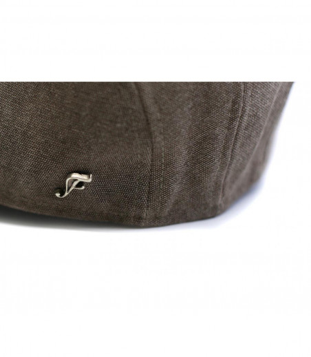 beige cotton beret